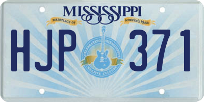 MS license plate HJP371