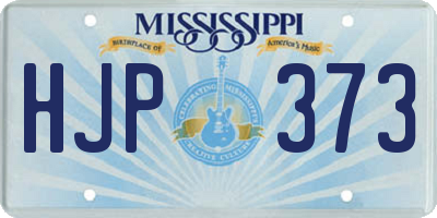 MS license plate HJP373