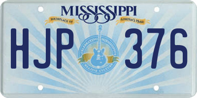 MS license plate HJP376