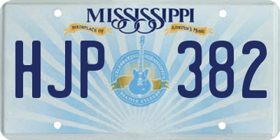 MS license plate HJP382