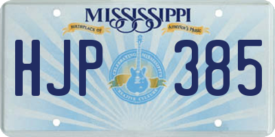 MS license plate HJP385