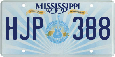 MS license plate HJP388