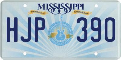 MS license plate HJP390