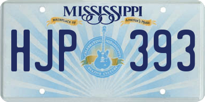 MS license plate HJP393