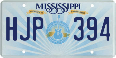 MS license plate HJP394
