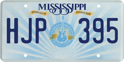 MS license plate HJP395