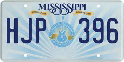 MS license plate HJP396