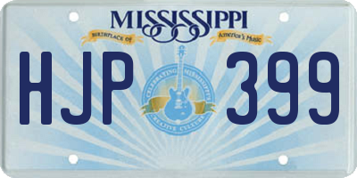 MS license plate HJP399