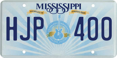 MS license plate HJP400
