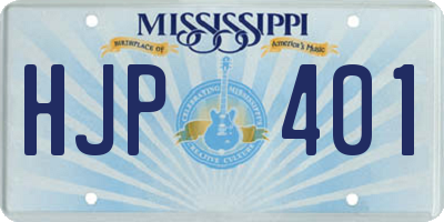 MS license plate HJP401