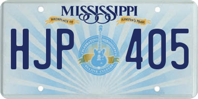 MS license plate HJP405