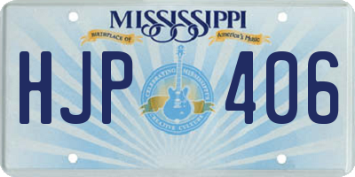 MS license plate HJP406