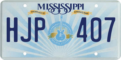 MS license plate HJP407