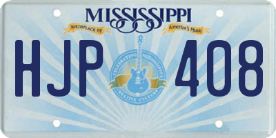 MS license plate HJP408