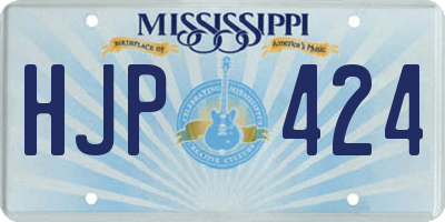 MS license plate HJP424