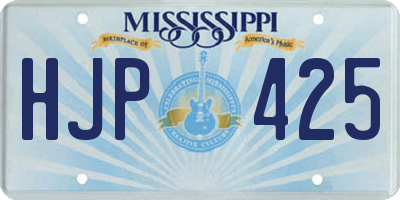 MS license plate HJP425