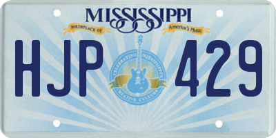 MS license plate HJP429