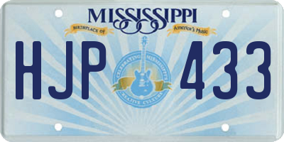 MS license plate HJP433