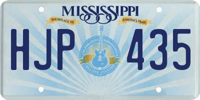 MS license plate HJP435