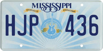 MS license plate HJP436