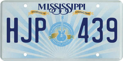MS license plate HJP439