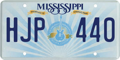 MS license plate HJP440
