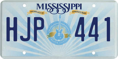 MS license plate HJP441