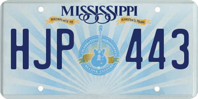 MS license plate HJP443