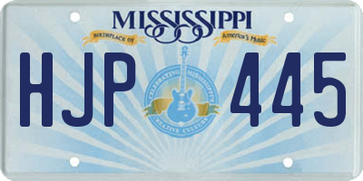 MS license plate HJP445