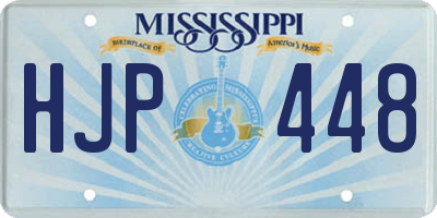 MS license plate HJP448