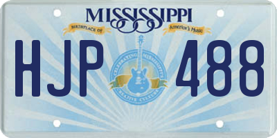 MS license plate HJP488