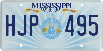MS license plate HJP495