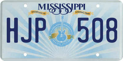 MS license plate HJP508