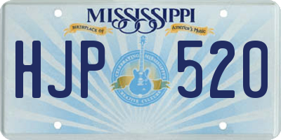 MS license plate HJP520