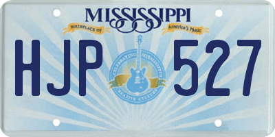 MS license plate HJP527