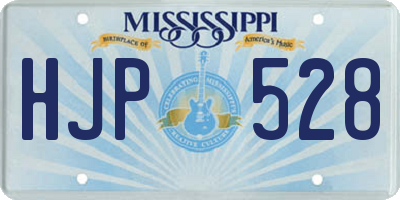 MS license plate HJP528