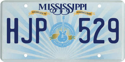 MS license plate HJP529