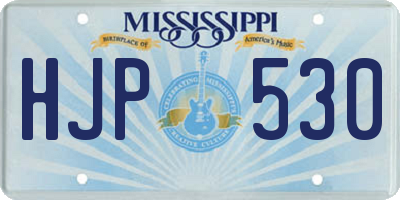 MS license plate HJP530