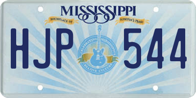 MS license plate HJP544