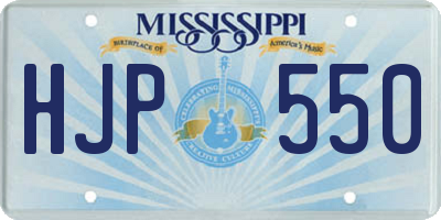MS license plate HJP550