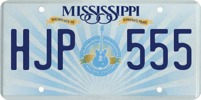 MS license plate HJP555
