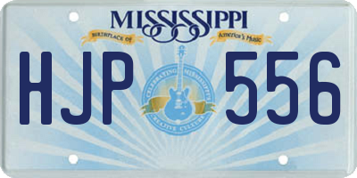 MS license plate HJP556