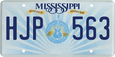 MS license plate HJP563