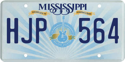 MS license plate HJP564