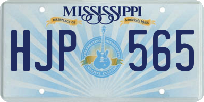 MS license plate HJP565
