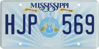 MS license plate HJP569