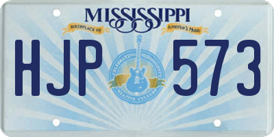 MS license plate HJP573