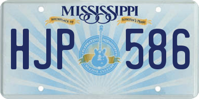 MS license plate HJP586