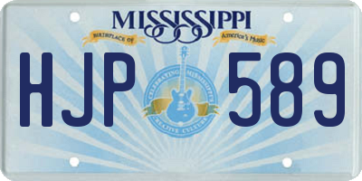 MS license plate HJP589