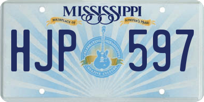 MS license plate HJP597
